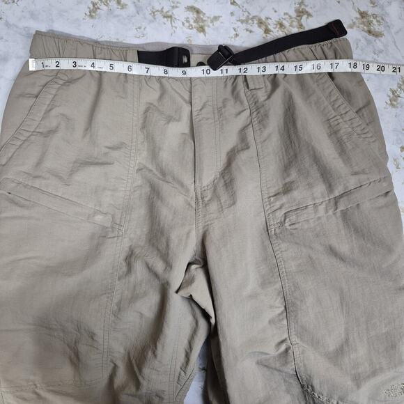 The North Face Hiking Pants Men Large Beige Cargo Pocket Zip Ankle Trail Utility - Picture 11 of 15